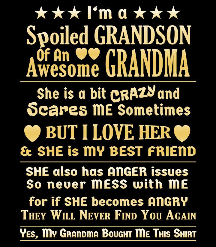 Spoiled Grandson - Unisex T-Shirt and Others for Adult and Kid