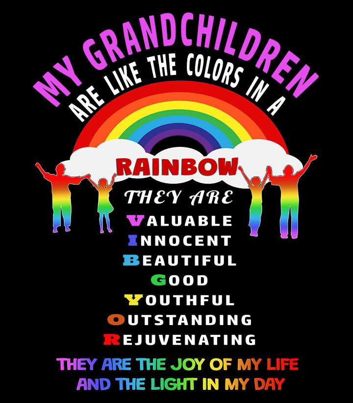 Grandchildren Like Rainbow - Unisex T-Shirt and Others