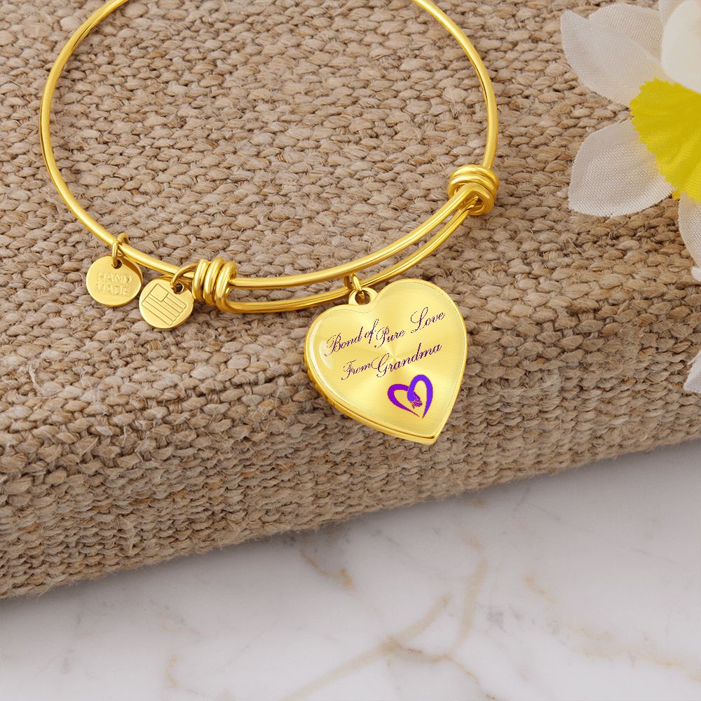Heart Bangle for Granddaughter